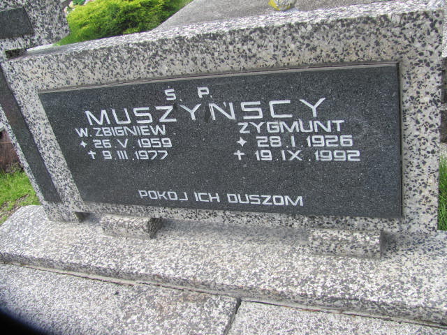 Zbigniew Muszyński 1959 Kowary - Grobonet - Wyszukiwarka osób pochowanych