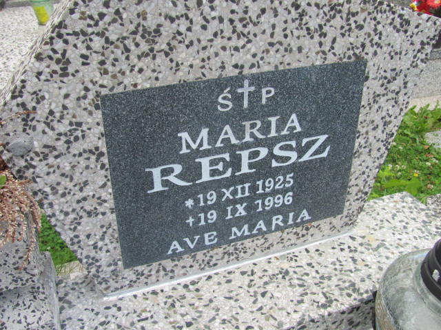 Maria Repsz 1925 Kowary - Grobonet - Wyszukiwarka osób pochowanych