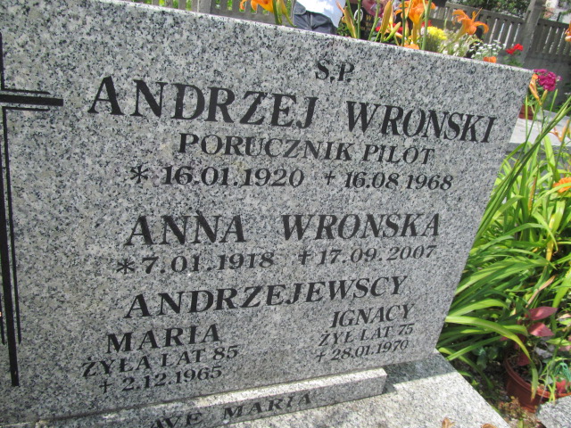 Anna Wrońska 1918 Kowary - Grobonet - Wyszukiwarka osób pochowanych