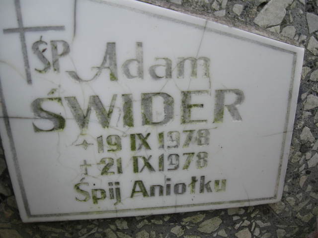 Adam Świder 1978 Kowary - Grobonet - Wyszukiwarka osób pochowanych