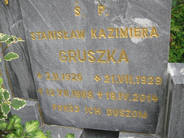 Stanisław Gruszka 1926 Kowary - Grobonet - Wyszukiwarka osób pochowanych