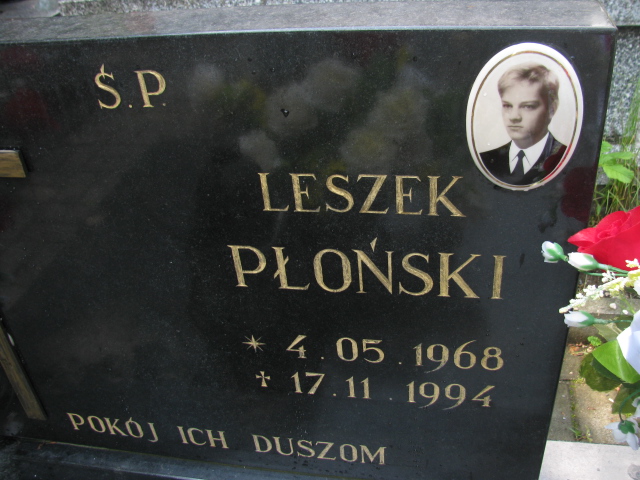 Leszek Płoński 1968 Kowary - Grobonet - Wyszukiwarka osób pochowanych