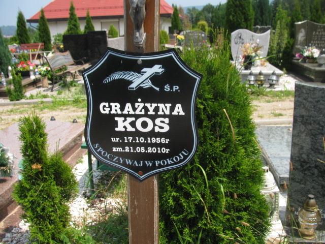 Grażyna Kos 1956 Kowary - Grobonet - Wyszukiwarka osób pochowanych