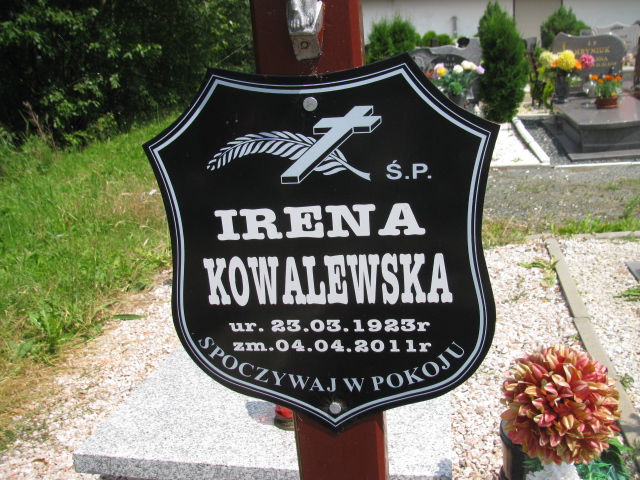 Irena Kowalewska 1923 Kowary - Grobonet - Wyszukiwarka osób pochowanych