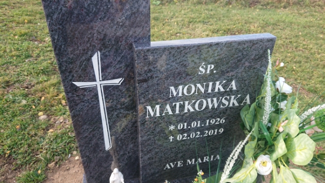 Monika MATKOWSKA 1926 Kowary - Grobonet - Wyszukiwarka osób pochowanych